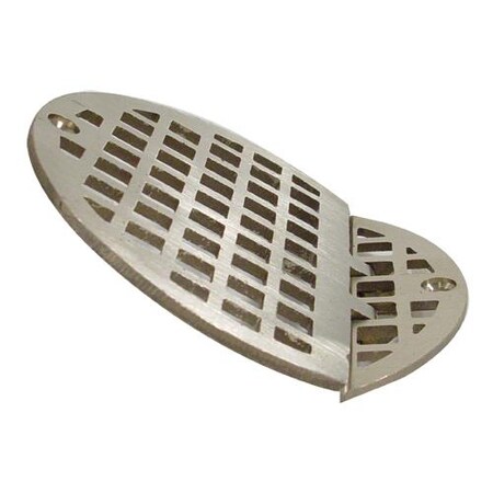 Fmp Hinged 5 1/2" Round Brass Floor Drain Strainer 102-1153